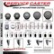 Service Caster 6'' Gray Poly Wheel Swivel 7/16'' Stem Caster Set 2 Total Lock Brake, 4PK SCC-GRTTL20S614-PPUB-716138-2-S-2 - alternate 4